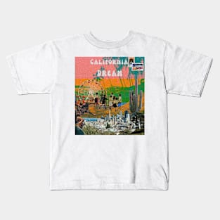 California Dream: Retro Summery Collage Kids T-Shirt